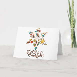 Happy Hanukkah Holiday Card