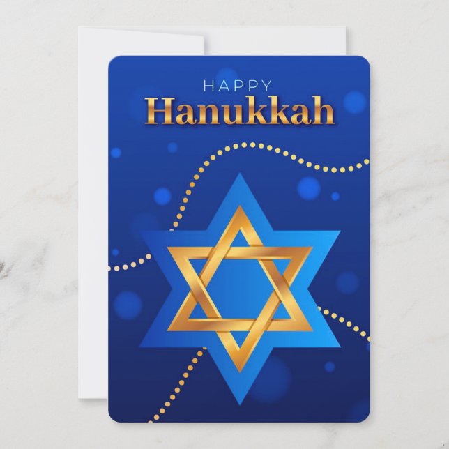 Happy Hanukkah  Holiday Card (Front)
