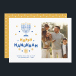 "Happy Hanukkah"  Holiday Card<br><div class="desc">Festive personalised photo Happy Hanukkah cards.</div>