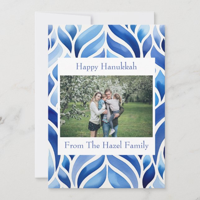 Happy Hanukkah Holiday Card (Front)
