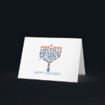Happy Hanukkah Holiday Card<br><div class="desc">Nice picture for hanukkah with cute flowers and birds just for you. Have a happy holiday!</div>