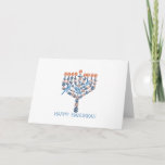 Happy Hanukkah Holiday Card<br><div class="desc">Nice picture for hanukkah with cute flowers and birds just for you. Have a happy holiday!</div>