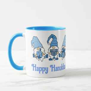 Happy Hanukkah Holiday Gnome Mug