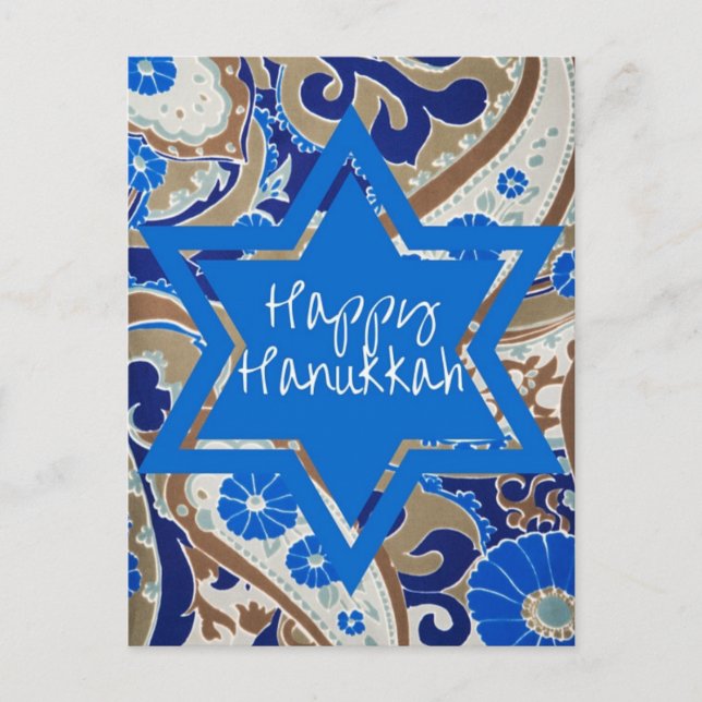 Happy Hanukkah Holiday Postcard (Front)