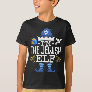 Happy Hanukkah I'm The Jewish Elf Funny Christmas T-Shirt