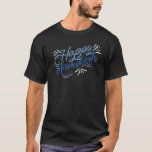 Happy Hanukkah in blue Premium T-Shirt<br><div class="desc">Happy Hanukkah in blue Premium</div>