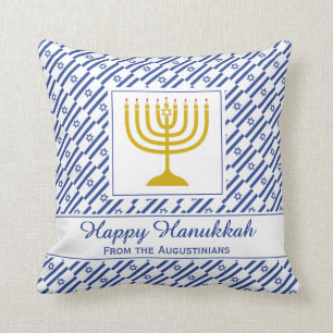 HAPPY HANUKKAH Israeli Flag Personalised Cushion