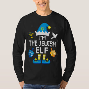 Happy Hanukkah Jewish Elf Family Christmas Pajama T-Shirt