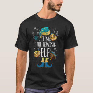 Happy Hanukkah Jewish Elf Family Group Christmas P T-Shirt