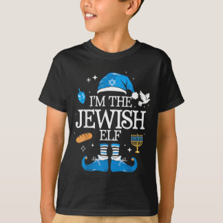 Happy Hanukkah Jewish Elf Family Group Christmas T-Shirt