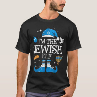 Happy Hanukkah Jewish Elf Family Group Christmas T-Shirt
