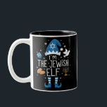 Happy Hanukkah Jewish Elf Family Group Christmas  Two-Tone Coffee Mug<br><div class="desc">Happy Hanukkah Jewish Elf Family Group Christmas Pajama</div>