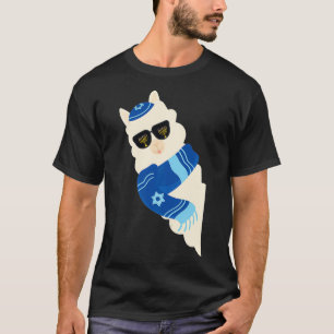 Happy Hanukkah Jewish Llamakkah Christmas Alpaca J T-Shirt