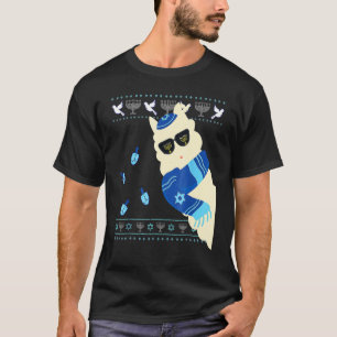 Happy Hanukkah Jewish Llamakkah Christmas Pajama J T-Shirt