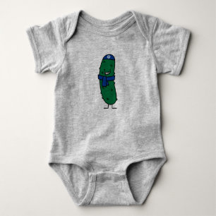 Happy Hanukkah Jewish Pickle Pickles Baby Bodysuit