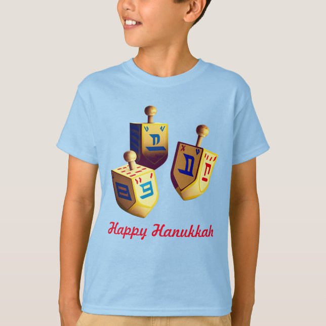 Happy Hanukkah, Kids' Basic T-Shirt (Front)