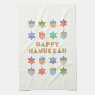 Happy Hanukkah Kitchen Towels