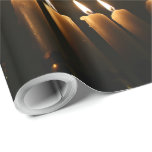 Happy Hanukkah Lamp Menorah Lights Candle Chanukah Wrapping Paper<br><div class="desc">Happy Hanukkah Lamp Menorah Lights Pattern Candles Chanukah Festival of Lights Gift Wrapping Paper</div>