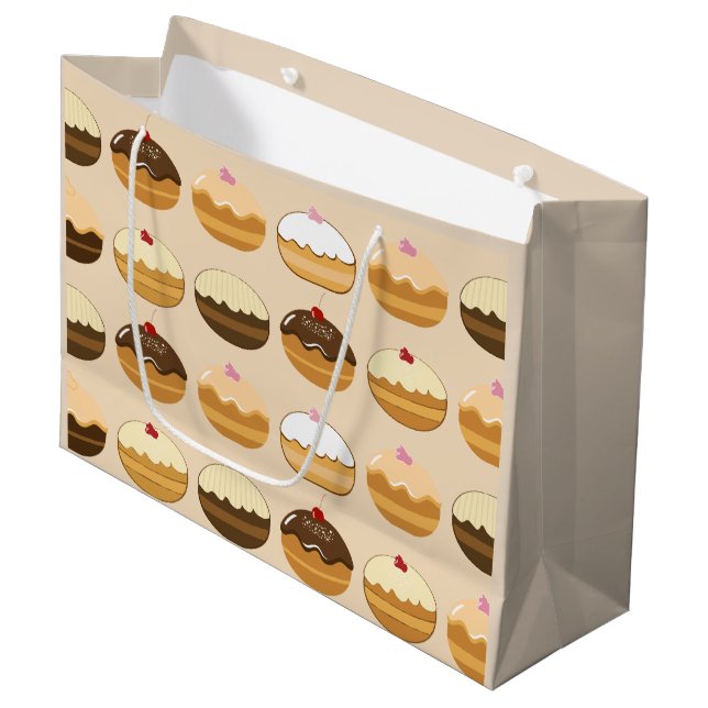Happy Hanukkah Large Gift Bag (Front Angled)
