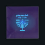 Happy Hanukkah Lights Jewish Holiday Navy Hebrew Acrylic Tray<br><div class="desc">Happy Hanukkah Beautiful Jewish Holiday Design with Hebrew lettering. Jewish Holiday Hanukkah background with traditional Chanukah symbols - Gold Menorah, Hanukkiah Candelabrum and Candles, wooden dreidels (spinning top), doughnuts, star of David and glowing lights wallpaper pattern. Hanukkah Festival Decoration. Jerusalem, Israel. Home & Living > Kitchen & Dining > Cookware...</div>