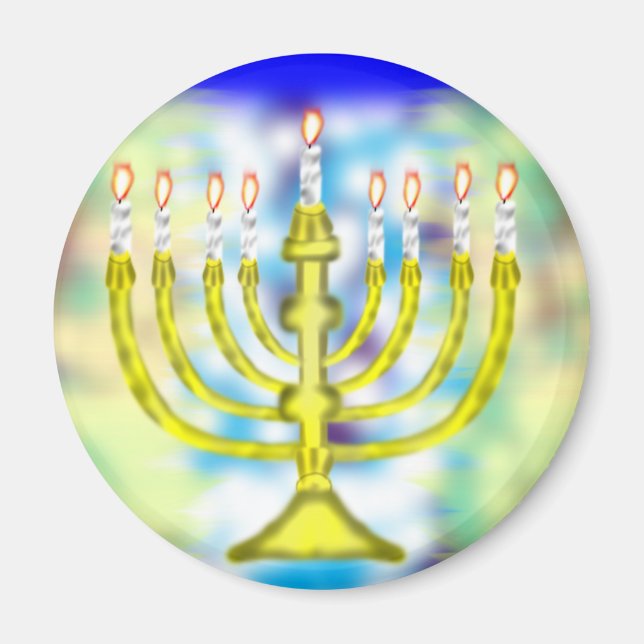 Happy Hanukkah Magnet (Front)