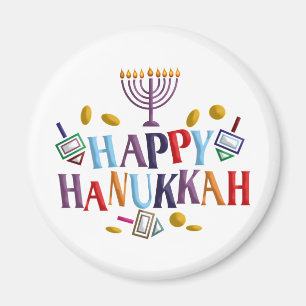 Happy Hanukkah Magnet