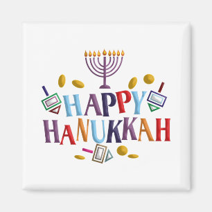 Happy Hanukkah Magnet