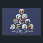 Happy Hanukkah Magnet 10 Photo<br><div class="desc">The greeting cards that your friends and family will keep and enjoy for years to come! Can't pick just one or two of your favourite family photos? These 7" x 5" refrigerator magnets feature placeholders for 10 of your favourite photos, family name and year. The photos are all round in...</div>
