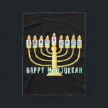 Happy Hanukkah Mahjong Menorah Mahjukkah Chanukkah Fleece Blanket<br><div class="desc">Happy Hanukkah Mahjong Menorah Mahjukkah Chanukkah Jewish Long Sleeve</div>