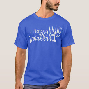 Happy Hanukkah, Men Women Kids, Menorah, Jewish Ho T-Shirt