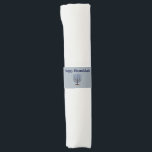 Happy Hanukkah Menorah Candle Blue<br><div class="desc">© Gorjo Designs. Made for you via the Zazzle platform. // Need help customising your design? Got other ideas? Feel free to contact me (Zoe) directly via the contact button below.</div>