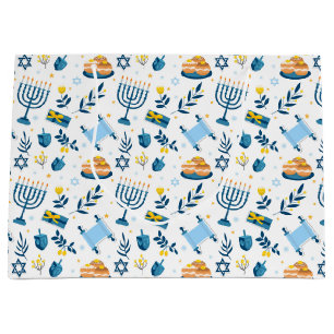 Happy Hanukkah Menorah Gift Bag