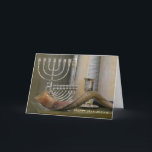 Happy Hanukkah, Menorah Greeting Card<br><div class="desc">Happy Hanukkah Jewish Holiday Greeting Card.  Original photograph by Marcia Socolik,  with Ram's Horn (shofar),  menorah,  and silver cup.   All Rights Reserved © 2020 Marcia Socolik.</div>
