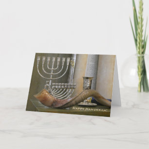 Happy Hanukkah, Menorah Greeting Card