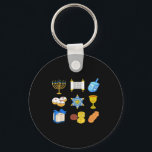 Happy Hanukkah Menorah Jewish Xmas Chanukah Family Key Ring<br><div class="desc">Happy Hanukkah Menorah Jewish Xmas Chanukah Family Matching</div>