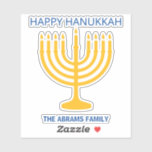 Happy Hanukkah Menorah Kiss-Cut<br><div class="desc">Happy Hanukkah Menorah Kiss-Cut Stickers.</div>