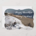 Happy Hanukkah/Merry Christmas flat card<br><div class="desc">Happy Hanukkah and Merry Christmas for friends and family who celebrate both holidays.</div>