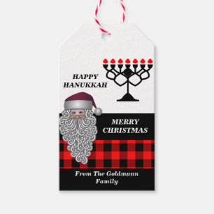  Happy Hanukkah & Merry Christmas  Gift Tags