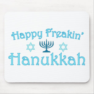 happy hanukkah mouse mat