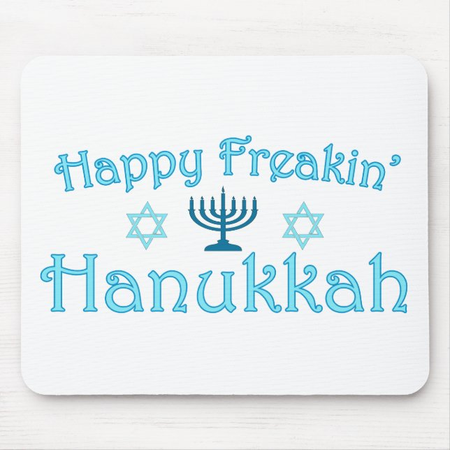 happy hanukkah mouse mat (Front)