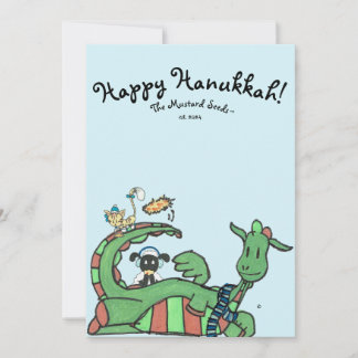 Happy Hanukkah Mustard Seeds TM Holiday Card