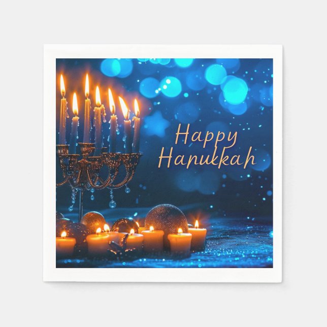 Happy Hanukkah Napkin (Front)