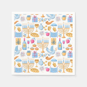 Happy Hanukkah  Napkin