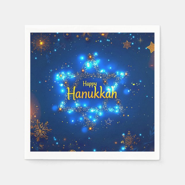 Happy Hanukkah Napkins (Front)