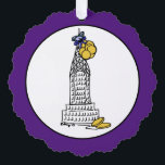 Happy Hanukkah New York City NYC Chanukah Gelt Tree Decoration Card<br><div class="desc">Design features an original marker illustration of a classic NYC landmark skyscraper "dressed up" for the holiday season with gold Hanukkah gelt!

Don't see what you're looking for? Need help with customisation? Contact Rebecca to have something designed just for you.</div>