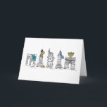 Happy Hanukkah New York City NYC Chanukah Holiday<br><div class="desc">Features an original pen-and-ink illustration of various New York City landmarks "dressed up" for the holiday season. Perfect for Hanukkah!

This Chanukah illustration is also available on other products. Don't see what you're looking for? Need help with customisation? Contact Rebecca to have something designed just for you.</div>