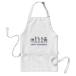 Happy Hanukkah NYC New York City Chanukah Holiday Standard Apron