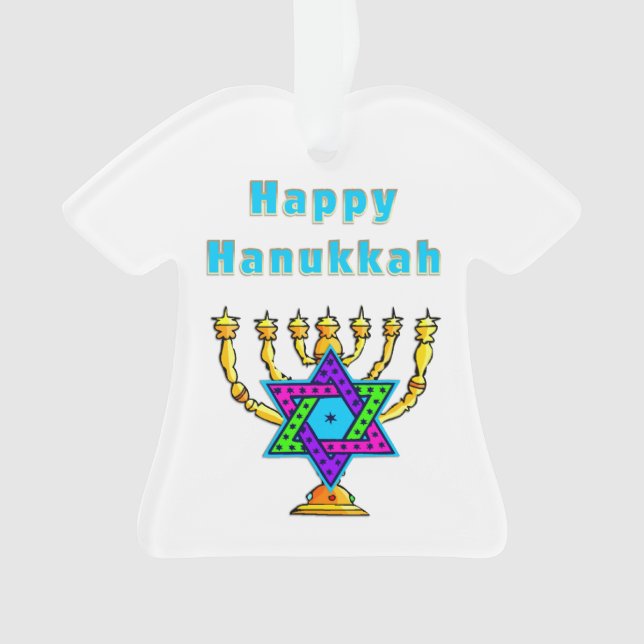 Happy Hanukkah Ornament (Front)