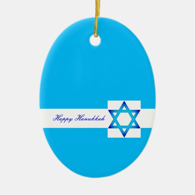 Happy Hanukkah ornament (Front)