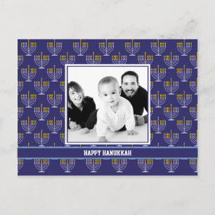 🕎 Happy Hanukkah, own picture, customisable Postcard